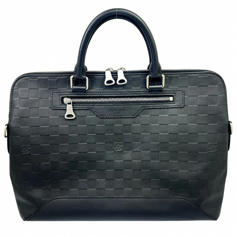 Louis Vuitton Damier Infini Avenue Briefcase Canvas Leather Onyx Black